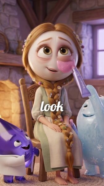 Pixar-3D storybook Meta ad — Rapunzel